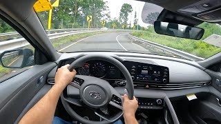 2023 Hyundai Elantra Detailed POV Drive  Drives Better Than the New Civic [upl. by Aisauqal]