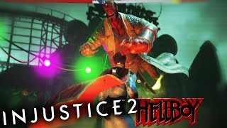 HELLBOY DLC IS HERE AND HE GOTTA BIG FIST  Injustice 2 14 Hellboy DLC Update [upl. by Assiruam]