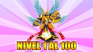 Monster Legends  Arch Knight  Level 1 to 100 amp Combat  Review [upl. by Irafat532]