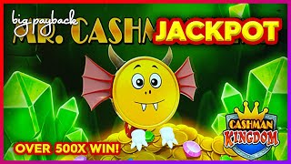 JACKPOT HANDPAY Mr Cashman Link Slot  INCREDIBLE LOW BET BONUS [upl. by Tnecillim899]