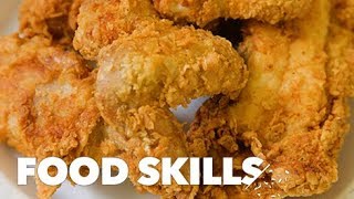 The Perfect PanFried Chicken According to Charles Gabriel  Food Skills [upl. by Yrogreg32]