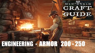 New World CRAFT ENGINEERING e ARMOR 200250 Level Guide FAST [upl. by Lorita]