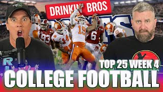 College Football Top 25 Week 4 Predictions  Drinkin Bros Sports 242 [upl. by Idet]