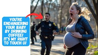 Karen Grabs a Pregnant Woman’s Belly and Won’t Let Go Ends Up Tasered and Arrested [upl. by Portia]