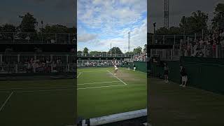 Leylah Fernandez slowmotion serve at Wimbledon tennis serve slowmotion [upl. by Terrilyn]