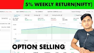 Low Return Weekly Low Margin Option Strategy  Theta gain [upl. by Trilby]