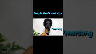 Easy Single Braid Hairstyle For School [upl. by Enois]