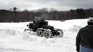 Model T Ford Snowmobile Meredith NH [upl. by Odnolor135]