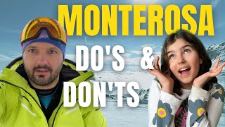 Where To Ski in Europe 5 dos and donts of Monterosa 2023 [upl. by Weisler806]