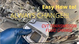 CVT tranmission fluid change  ALWAYS CHANGE IF YOU HAVE A CVT [upl. by Octavie]