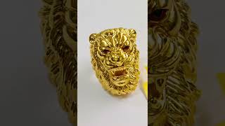 Lion Ring in 916 Gold at GSR JEWELLERS PALAMANER MOB 9916291694 [upl. by Akenot]