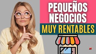 20 Ideas De Pequeños Negocios Rentables🚀 Con Mínima Inversión 👌 [upl. by Yanttirb722]