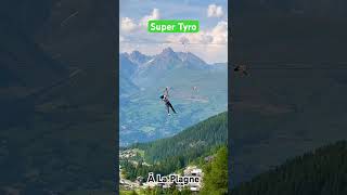 Super Tyro entre Plagne Aime 2000 et Plagne Centre laplagne tyrolienne cuocsongphap travel [upl. by Alexina]