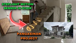 STEPLIGHT MOTION SENSOR IN STAIR TEST IN PANGASINAN PROJECT [upl. by Gilud]