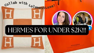 HERMES FOR LESS THAN 2K  COLLAB WITH LULAWESTLUXE  GIRLGONELUX [upl. by Gilletta]