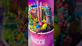 Rainbow Nerds Ice Cream Rolls 🌈🍦 Must See [upl. by Anirdna]