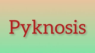 Pyknosis [upl. by Tildy416]