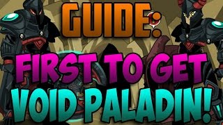 Aqw New VOID PALADIN Complete Armor Set  How to Get Void Light of Destiny [upl. by Johnny]