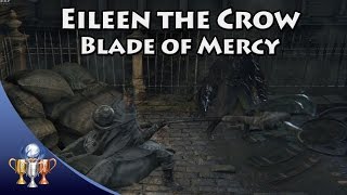 Bloodborne  Eileen the Crow Location Crow Hunter Badge  Extremely Missable Hunters Weapon [upl. by Repsac31]