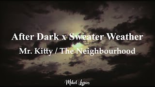 After Dark x Sweater Weather  Mr Kitty  The Neighbourdhood Letra español  inglés [upl. by Magena452]