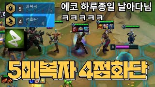 롤체 13 시즌 날아다니면서 범위 딜 넣는 찜솥 에코 ㅋㅋㅋㅋㅋ [upl. by Aneertak]