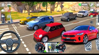 Mini Cooper Red Colour Car Driving Gameplay 🎮Full Speed 180Kmph Rash Driving Gaming 🚧 [upl. by Razatlab]