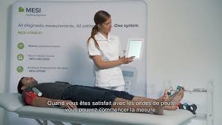 Démonstration de la mesure de l’indice de pression systolique à l’orteil IPSO  MESI mTABLET TBI [upl. by Cock]