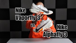 BEST NIKE RUNNING SHOE Alphafly 2 Vs Vaporfly 3 REVIEW [upl. by Nnylireg]