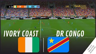 COTE DIVOIRE  RD CONGO  Coupe dAfrique des Nations 2023  Simulation de jeu vidéo [upl. by Harlow]