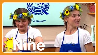 Making Ukrainian food with Ptashka Crepes  The Nine [upl. by Lebam]