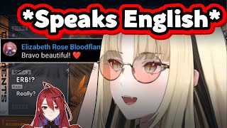 Niko Starts Speaking English When Elizabeth Shows Up On Her Singing Stream【Hololive】 [upl. by Cyrie]