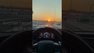 Driving the Elantra N at sunset in Dubai hyundai hyundaielantran [upl. by Namlas498]