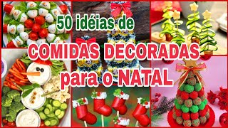 COMIDAS DECORADAS PARA A CEIA DE NATAL [upl. by Eiliah]