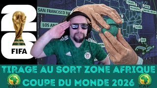 🔴TIRAGE AU SORT COUPE DU MONDE 2026 ZONE AFRIQUE  LIVE  ALGERIE  MAROC  TUNISIE DRAW FOOTBALL [upl. by Liddle]