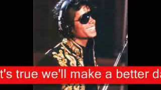 Michael Jackson We are the world Lyrics [upl. by Trin]