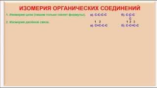 № 8 Органическая химия Тема 5 Изомерия органических соединений Часть 1 Изомеры [upl. by Elsie]