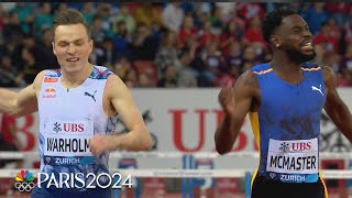 Championship hangover Karsten Warholm shocked in Zurich 400m hurdles  NBC Sports [upl. by Martita]