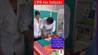 How to Perform CPR on an infants  CPR for infants  Health Sector nursing viral trending shorts [upl. by Ynneh]