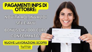 📢 INPS OTTOBRE Pagamenti Bonus e Novità per Disabili – AGGIORNAMENTO [upl. by Rehttam]