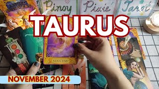 Taurus  AYSUS KASAGANAAN SA PERA 🙏🏻  November 2024 Monthly Tagalog Tarot Reading [upl. by Annaohj]