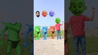 GreenpurpleRedJocker dance Vs me correct head matchingnew game Funny vfx magic videoviral [upl. by Lebatsirhc]