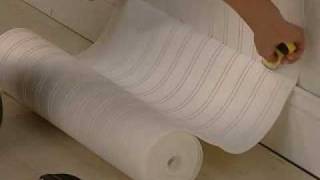 How To Hang Prepasted Wallpaper for Beginners paper by Bouclair Home  DIY [upl. by Anelleh820]