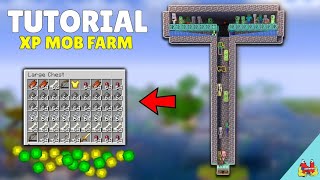 how to build a mob farm tutorial MCPE 121 princegamerz [upl. by Altman547]