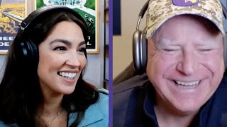 Gov Tim Walz Plays Madden with AOC  HarrisWalz 2024 [upl. by Garreth2]