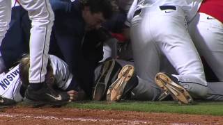 Ole Miss Baseball Austin Anderson walks off on an intentional ball vs Auburn 4414 [upl. by Romeo]