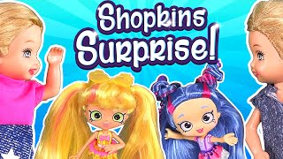 Barbie  The Twins Shopkins Surprise  Ep119 [upl. by Avilo243]