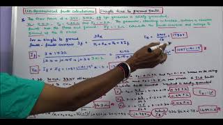 UNSYMMETRICAL FAULT CALCULATIONS  PART  19  SINGLE LINE TO GROUND FAULT  TWO PROBLEM [upl. by Aihsel]