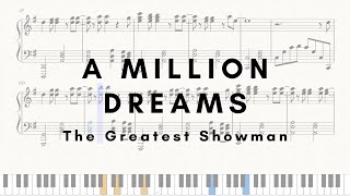 A Million Dreams  Piano SHEETS [upl. by Killen]