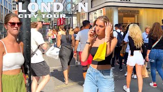 🇬🇧LONDON CITY TOUR  Oxford Street Summer Walk June 2023 London Street Walk 4K [upl. by Aizti575]