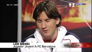 Messi entrevista con 16 años FUTBOL RETRO TV [upl. by Nohsav]